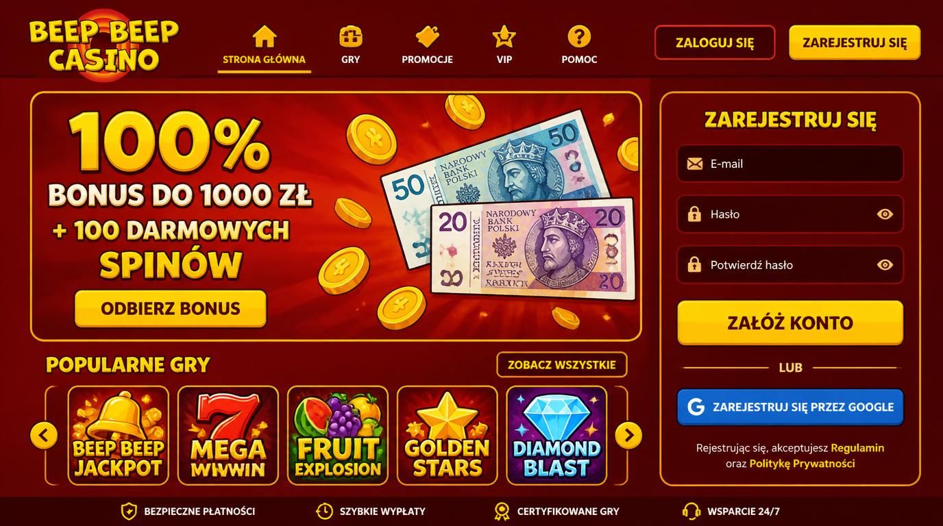 Bonus powitalny z niskim depozytem, darmowe spiny, zaczynasz od małych stawek